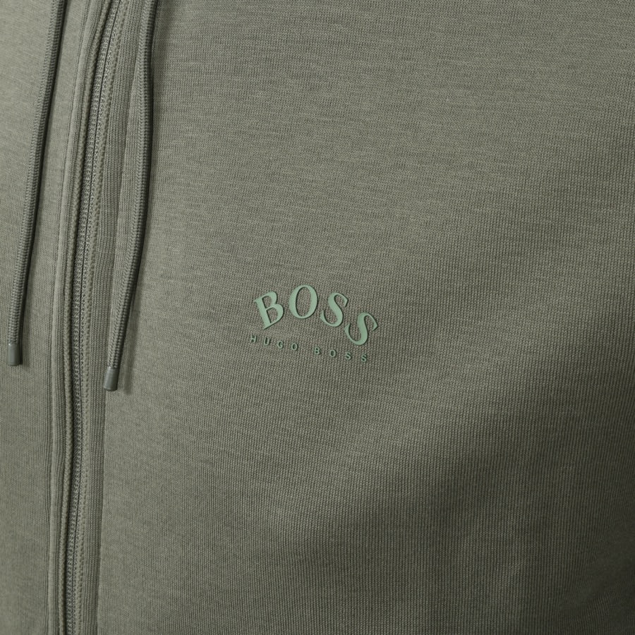 Alternative Image for ProductBOSS Saggy Full Zip Hoodie Green3